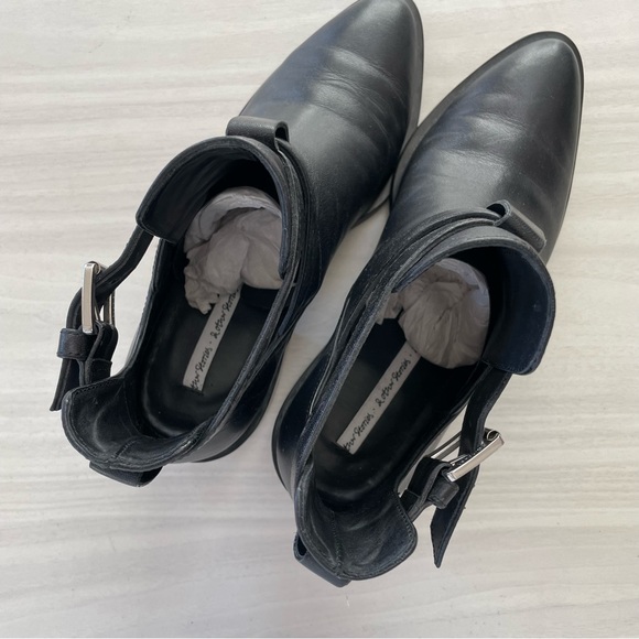 & Other Stories Black Buckle Leather Ankle Booties - Picture 10 of 10